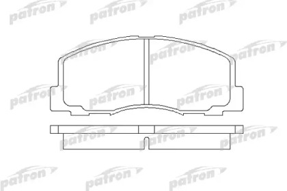 Комплект тормозных колодок PBP368 PATRON