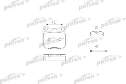 Комплект тормозных колодок PBP525 PATRON