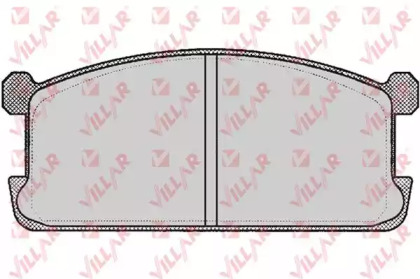 Комплект тормозных колодок 626.0254 VILLAR
