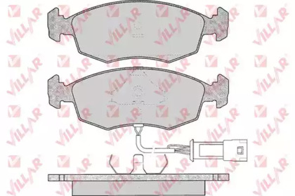 Комплект тормозных колодок 626.0269 VILLAR