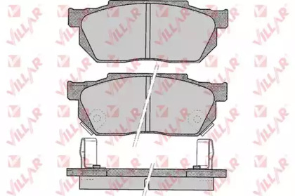 Комплект тормозных колодок 626.0322 VILLAR