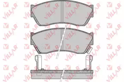 Комплект тормозных колодок 626.0343 VILLAR