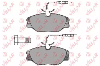 Комплект тормозных колодок 626.0498 VILLAR