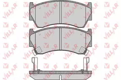 Комплект тормозных колодок 626.0617 VILLAR