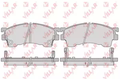 Комплект тормозных колодок 626.1017 VILLAR