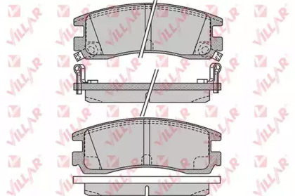 Комплект тормозных колодок 626.1031 VILLAR