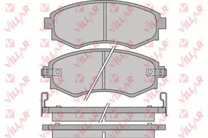 Комплект тормозных колодок 626.1097 VILLAR
