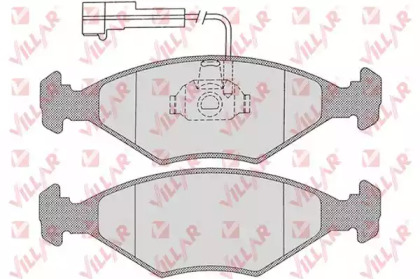 Комплект тормозных колодок 626.1204 VILLAR