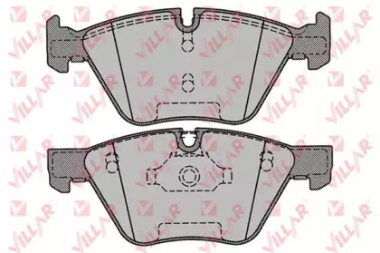 Комплект тормозных колодок 626.1271 VILLAR