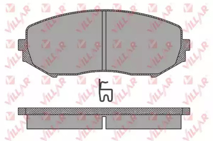 Комплект тормозных колодок 626.1318 VILLAR