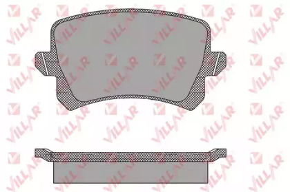 Комплект тормозных колодок 626.1390 VILLAR