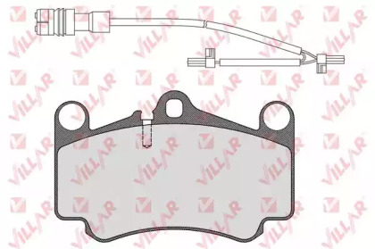 Комплект тормозных колодок 626.1588B VILLAR