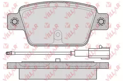 Комплект тормозных колодок 626.1676 VILLAR