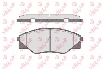 Комплект тормозных колодок 626.1718 VILLAR