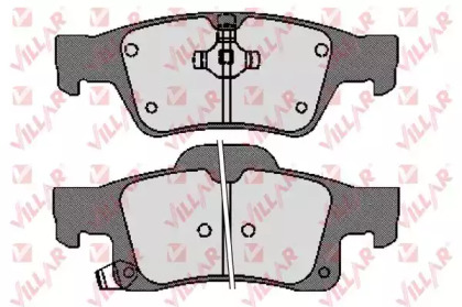 Комплект тормозных колодок 626.1737 VILLAR