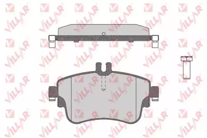 Комплект тормозных колодок 626.1780 VILLAR