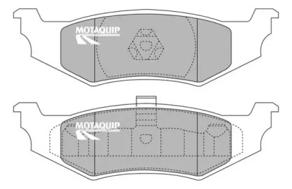 Комплект тормозных колодок LVXL990 MOTAQUIP