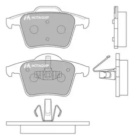 Комплект тормозных колодок LVXL1250 MOTAQUIP