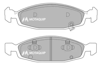 Комплект тормозных колодок LVXL1050 MOTAQUIP