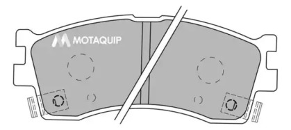 Комплект тормозных колодок LVXL1056 MOTAQUIP