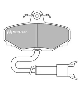 Комплект тормозных колодок LVXL638 MOTAQUIP