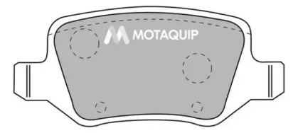 Комплект тормозных колодок LVXL1077 MOTAQUIP