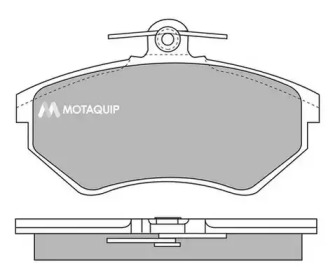 Комплект тормозных колодок LVXL690 MOTAQUIP