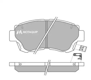 Комплект тормозных колодок LVXL124 MOTAQUIP