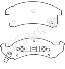 Комплект тормозных колодок IBD-1098 IPS Parts