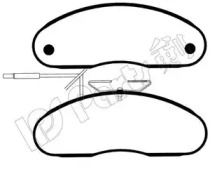 Комплект тормозных колодок IBD-1196 IPS Parts