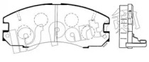 Комплект тормозных колодок IBD-1249 IPS Parts