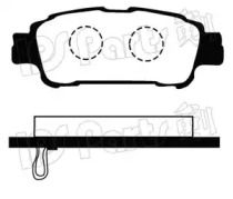 Комплект тормозных колодок IBR-1258 IPS Parts