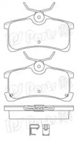 Комплект тормозных колодок IBR-1291 IPS Parts