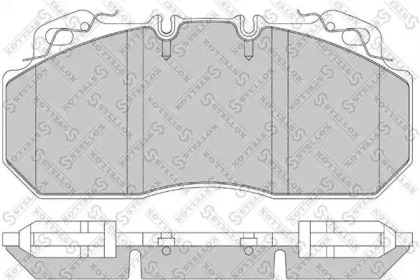 Комплект тормозных колодок 85-11417-SX STELLOX