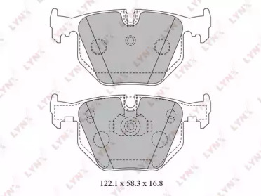 Комплект тормозных колодок BD-1426 LYNXauto