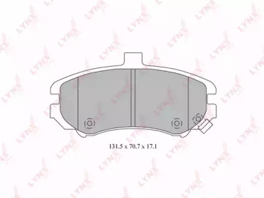 Комплект тормозных колодок BD-3610 LYNXauto