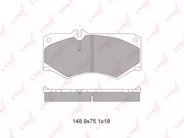 Комплект тормозных колодок BD-5335 LYNXauto