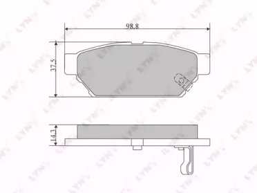 Комплект тормозных колодок BD-5516 LYNXauto