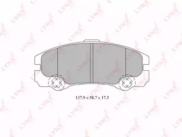 Комплект тормозных колодок BD-5919 LYNXauto