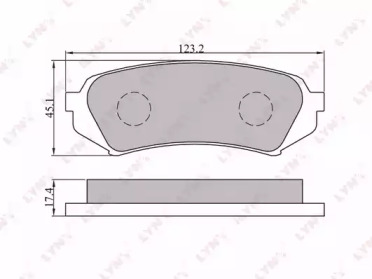 Комплект тормозных колодок BD-7527 LYNXauto