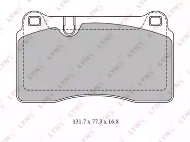 Комплект тормозных колодок BD-8028 LYNXauto