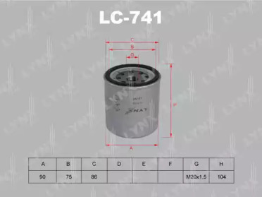 Фильтр LC-741 LYNXauto