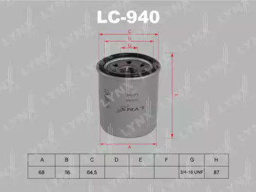 Фильтр LC-940 LYNXauto