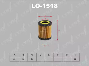 Фильтр LO-1518 LYNXauto