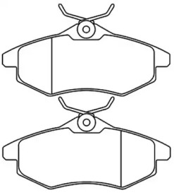 Комплект тормозных колодок AKD-0207 ASVA