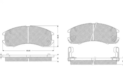 Комплект тормозных колодок PF1056 PROCODIS FRANCE