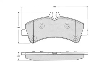 Комплект тормозных колодок PF1426 PROCODIS FRANCE