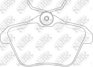 Комплект тормозных колодок PN0104 NiBK