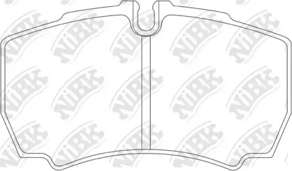 Комплект тормозных колодок PN0338 NiBK