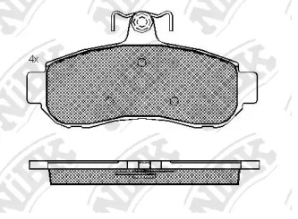 Комплект тормозных колодок PN0383 NiBK